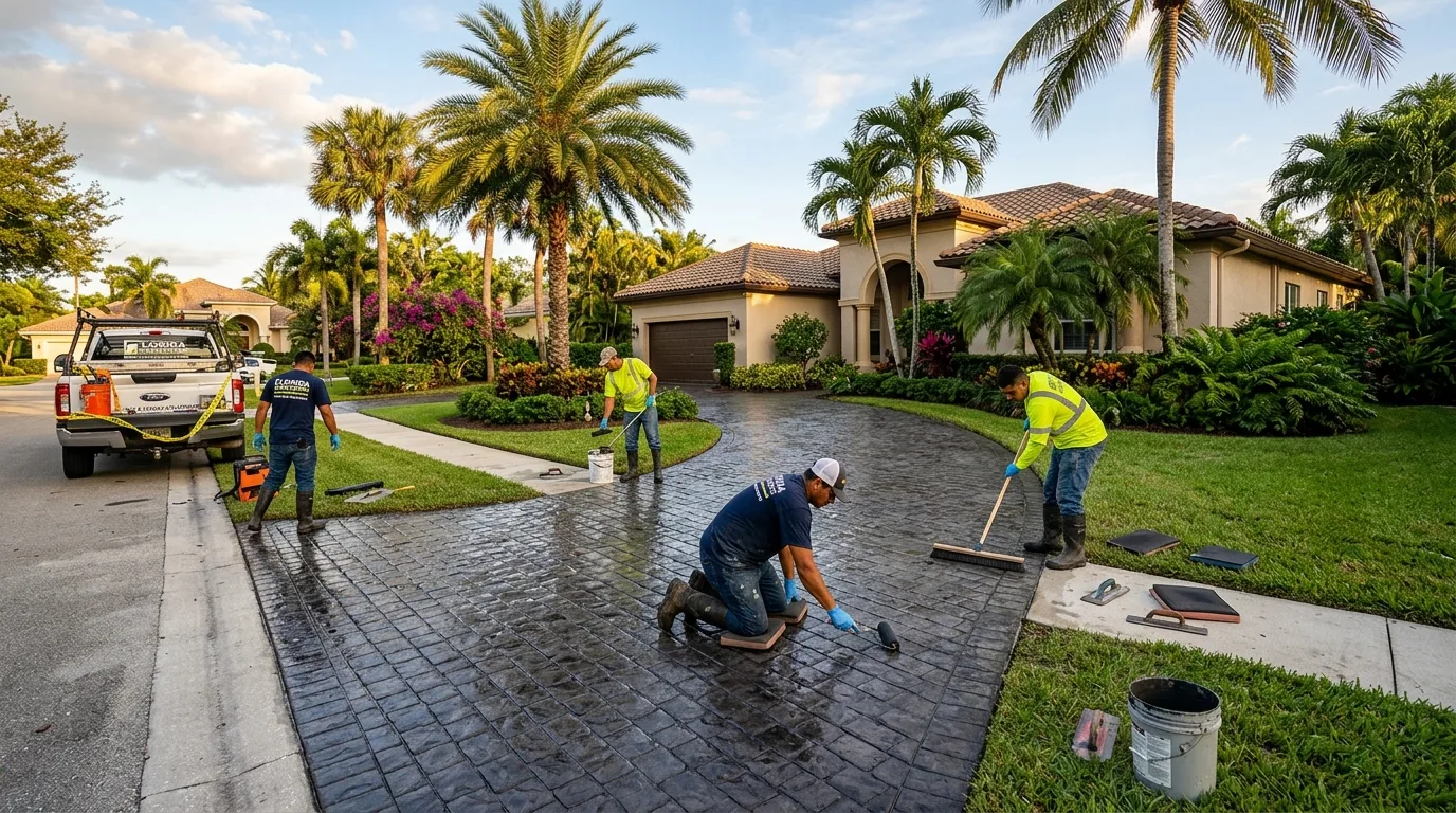Concrete driveway installation in Punta Gorda, Florida — Punta Gorda Concrete Company
